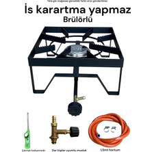 Orgaz Piknik Tüpü Yer Ocak Dar Tüpler Uyumlu Hortum Başlık Set Canavar Ocak 30X30