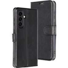 Erdo Ticaret Buğz Samsung Galaxy A36 Kılıf Trend S Plus Kapaklı Kılıf - Siyah