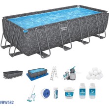 Bestway® Apx 365™ 561KA Dikdörtgen Prefabrik Havuz Seti 5,49 M x 2,74 M x 1,32 M BW582