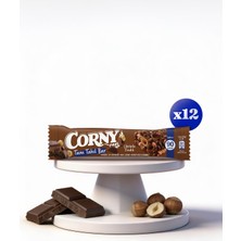 Corny Çikolata Fındık Tam Tahıl Bar 12 Adet x 20 G Doğal Lifler İçeren Lezzetli Atıştırmalık