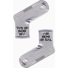 Carnaval Socks Abi Beni Bi Sal Yazılı Desenli Renkli Spor Çorap