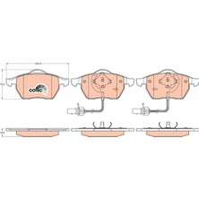 BSG Ön Fren Balatası Passat A4 97-04 Kulaklı Tip