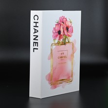 Kethuda Concept No 5 Kırmızı Pembe Çiçek Dekoratif Kitap Kutu
