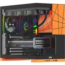 Dragos Prizma 5x Argb Fan Type-C 750W 80+ Bronze Pcıe 5.1 Atx 3.0 Atx Mid Tower Kasa Turuncu