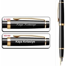 Isminize Özel Scrikss 38 Siyah Altın Dolma Kalem & Tükenmez Kalem