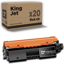 Kingjet Hp Uyumlu (17A) CF217A Standart Kapasiteli (20'li Paket) Çipli Muadil Toneri
