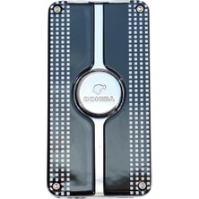 Cohiba 3 Torch Pürmüz Delicili Siyah Beyaz Nokta Desenli Metal Puro Çakmağı