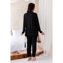 Morvarid Sabahlıklı Dantel Detaylı Pegasus Kadın Pijama Takımı-Çeyizlik Takım- Geniş Beden Aralığı