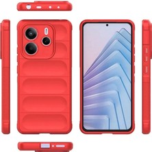 Erdo Ticaret Buğz Xiaomi Redmi Note 14 4g Kılıf Optimum Silikon - Kırmızı