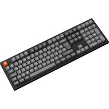 Keychron K10 Max Super Red switch, 1000 Hz, çift atışlı PBT tuş kapakları, RGB aydınlatmalı Kablosuz Siyah Mekanik Klavye (K10M-H1-TR)