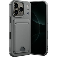 Erdo Ticaret Buğz Iphone 17 Pro Max Kelvin Kartvizitli Silikon - Gri