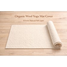 Doğal Yün Keçe Yoga Matı 70X190 cm Meditasyon ve Egzersiz Için