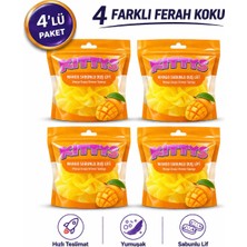 KITTYS Kıttys 4lü Set Sabunlu Duş Lifi Seti (Mango Sabun Kokulu Duş Lifi)