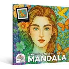 Art Terapi Mandala Yayınları Mandala Yetişkinler Için Boyama Kitabı Sonsuz Desenlerle An'da Kal