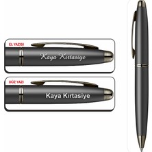 Isminize Özel Scrikss 88 Mat Siyah Tükenmez Kalem & Versatil Kalem Seti