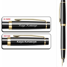 Isminize Özel Scrikss 38 Siyah Altın Dolma Kalem