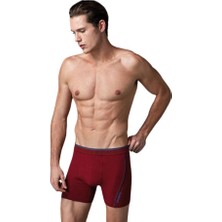 Eros Compact Renkli Boxer Bordo Erkek İçin L Beden Rahat Paça Tasarımı