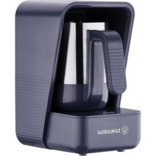 Korkmaz Moderna Otomatik Kahve Makinesi 5 Fincan Kapasite Gri Tasarım ve Paslanmaz Çelik Cezve