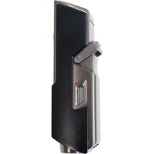 Cohiba Tek Torch Pürmüz Delici Iğneli Siyah Metal Puro Çakmağı