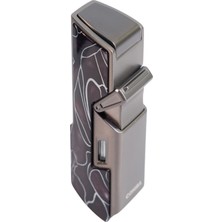 Cohiba Tek Torch Pürmüz Delici Iğneli Desenli Metal Puro Çakmağı