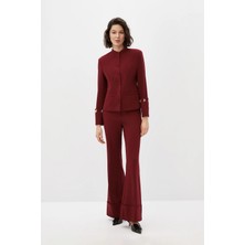 SHN Bordo Ceket Pantolon Takım