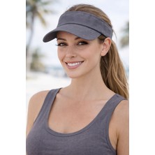 Aydın Şapkacınız Pamuk Cırtlı Ayarlanabilir Uv Korumalı Yazlık Tenisçi Şapka – Unisex Spor Vizör