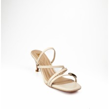 Moda Arena 281 Ten Kadın Topuklu Abiye Terlik