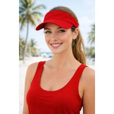 Aydın Şapkacınız Pamuk Cırtlı Ayarlanabilir Uv Korumalı Yazlık Tenisçi Şapka – Unisex Spor Vizör