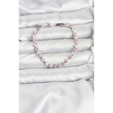 Sb Shopping Kare Zirkon Taşlı Gümüş Renk Kadın Bileklik