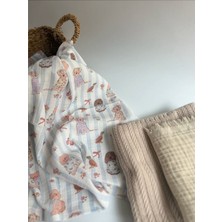 Petite Étoile Organik 3’lü Müslin Örtü & Pike Seti | Oeko-Tex® Sertifikalı | %100 Pamuk