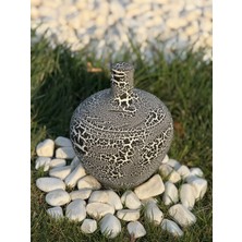 El Yapımı Çatlak Desenli Alçı Kumbara