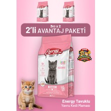 Cat food energy Tavuklu Yavru Kedi Maması 3 kg - 2 Adet