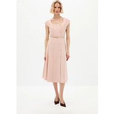 SHN Pudra Kruvaze Elbise