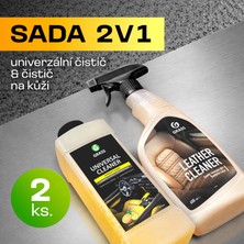 Grass Ev & Oto Temizlik Duo - Deri Koltuk & Tüm Yüzeyler Için Çok Amaçlı Temizleyici Seti | Leke Çıkarıcı | Hoş Kokulu | 1600ML