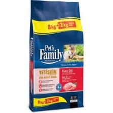Pet's Family Kuzu Etli Yetişkin Köpek Maması 10 kg