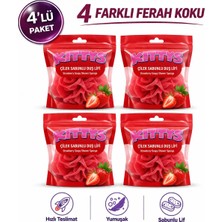 KITTYS Kıttys 4lü Set Sabunlu Duş Lifi Seti (Çilek Sabun Kokulu Duş Lifi)