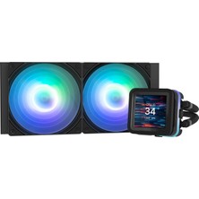 Zalman Alpha2 Ds A24 Siyah 71 Cfm 1800RPM 2*12CM Argb Fan Amd Am5/ıntel LGA1700 240MM Sıvı Soğutmalı Cpu Fan