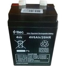 Ttec 4V 6 Ah Kuru Bakımsız Akü