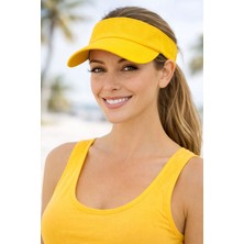 Aydın Şapkacınız Pamuk Cırtlı Ayarlanabilir Uv Korumalı Yazlık Tenisçi Şapka – Unisex Spor Vizör