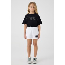 Tyess Bg Store Kız Çocuk Beyaz Şort