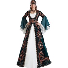 Ceyyiz Kadife Özel Dikim 5 Parça Bindallı Kına Elbisesi Melek