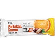 Portakal ve Kakao Aromalı Protein Bar 45 G | Protein Içeren Atıştırmalık ve Sporcu Barı | 4 Adet