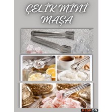 Keskon Paslanmaz Çelik Şeker Maşası | Küp Şeker, Lokum ve Buz Servisi