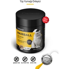 Cutepet Hairball Kedi Tüy Yumağı Önleyici Tablet 60 Adet – Sindirim Destekleyici ve Malt Etkili