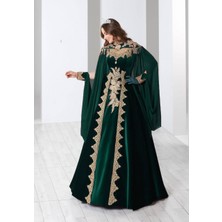 Ceyyiz Bindallı Kına Elbisesi 5 Parça 20-113 Yeşil