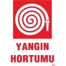 Yangın Hortumu Uyarı Levhası 25X35 KOD864