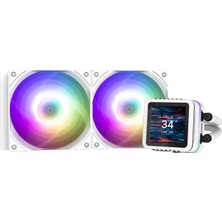 Zalman Alpha2 Ds A24 Beyaz 71 Cfm 1800RPM 2*12CM Argb Fan Amd Am5/ıntel LGA1700 240MM Sıvı Soğutmalı Cpu Fan