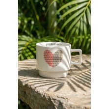 Acar Pulsation Roz Porselen Kupa - 325 ml