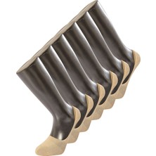 Türen Erkek Düz Babet Çorap 6'li Paket 9001/BEJ