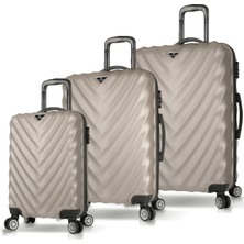 My Valice Lotus Abs 3'lü Valiz Seti Taş